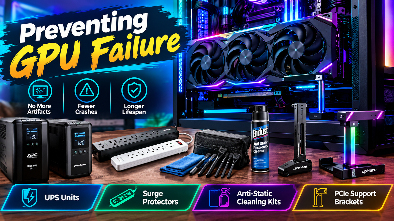 Preventing GPU Failure: Essential Tools, Protection Gear, and Maintenance Products Every PC Builder Needs