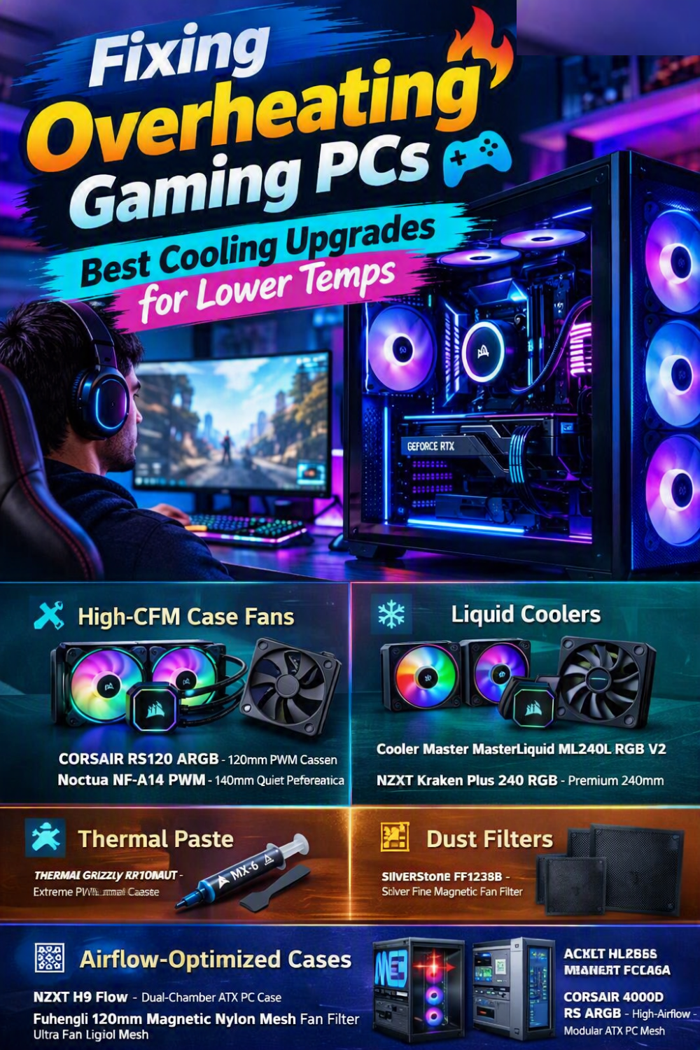 Best Cooling Upgrades for Gaming PCs (Fix Overheating)