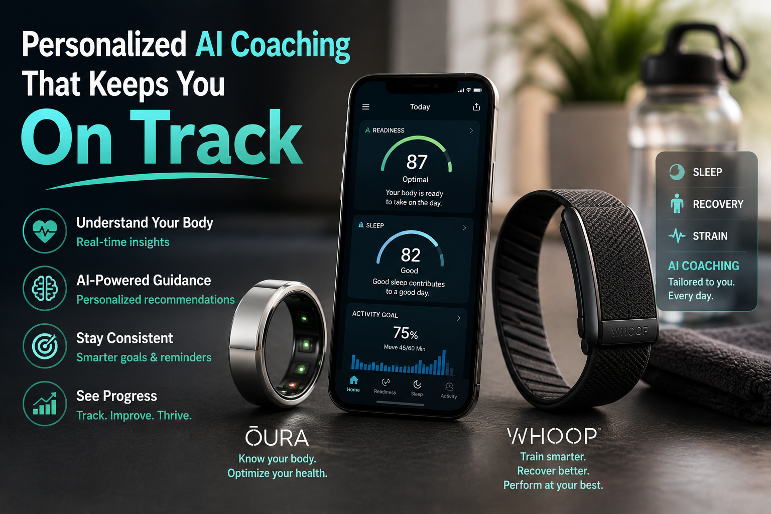 Struggling to Stay Healthy? Oura Ring & WHOOP Deliver Personalized AI Coaching That Keeps You On Track
