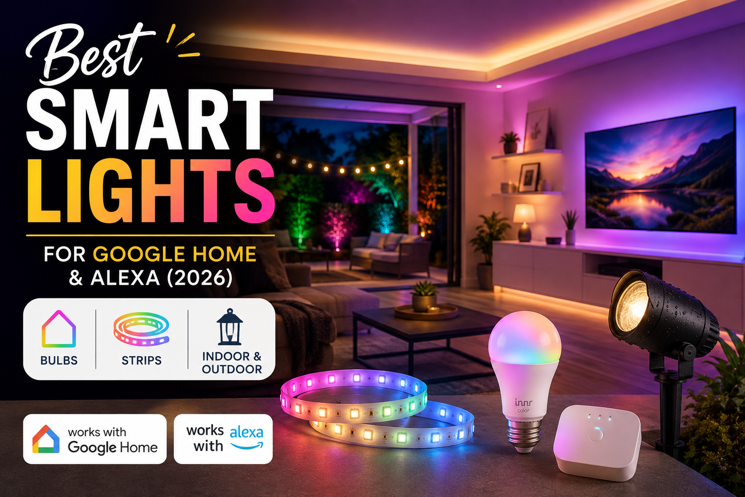 Best Smart Lights for Google Home and Alexa (2026)